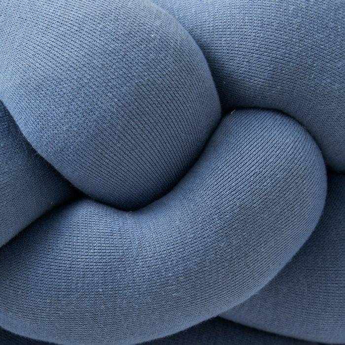 Nordic Coast Company Bettschlange geflochten Blau Jersey Begrenztes Angebot