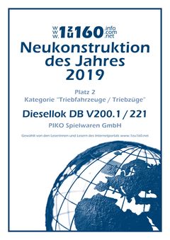 Piko N Diesellokomotive BR 221 DB IV Artikelnummer: 40500 Sonderangebot der Fabrik