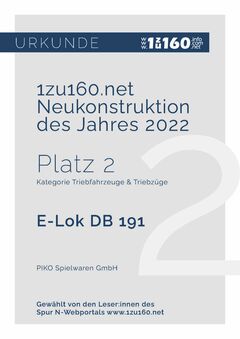 Piko N E-Lok BR 191 DB IV Artikelnummer: 40540 Bestseller