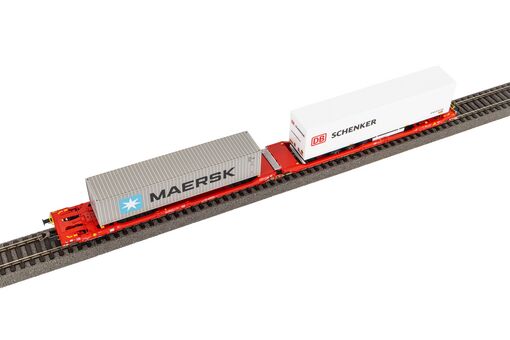 Piko Taschenwagen T3000e mit 1 PNO Trailer und 1 40' Container Maersk Artikelnummer: 24619 Osterangebot