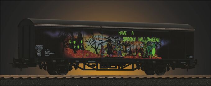 Piko Gedeckter Güterwagen "Halloween" Artikelnummer: 27704 Zeitlich begrenztes Angebot