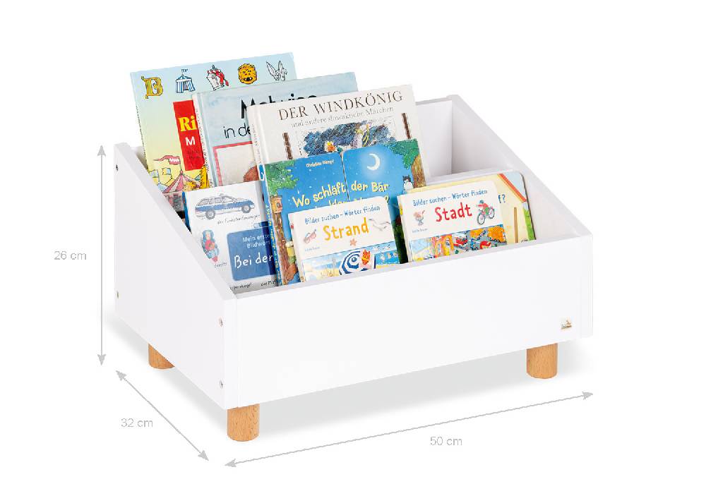Pinolino Kinderbücherregal 'Ando', weiß Sonderangebot der Fabrik