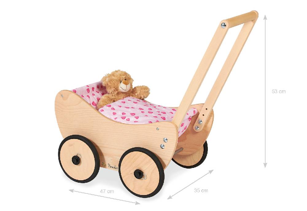 Pinolino Puppenwagen 'Trixi', natur, 2-tlg Lagerräumung