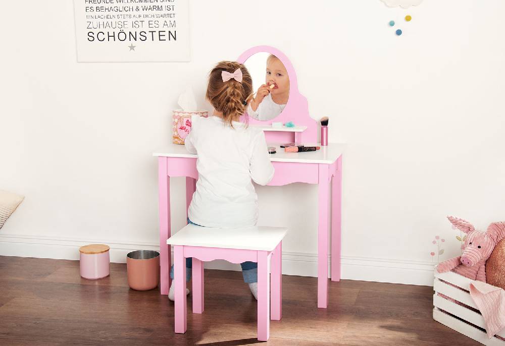 Pinolino Kinderschminktisch 'Jasmin' inkl. Hocker, 2-tlg Online Outlet