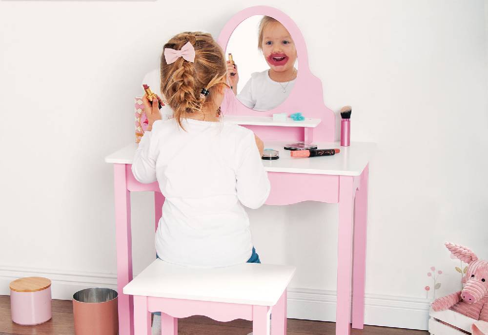 Pinolino Kinderschminktisch 'Jasmin' inkl. Hocker, 2-tlg Online Outlet