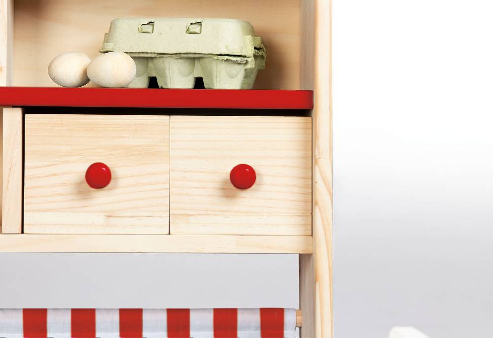 Pinolino Marktstand 'Lucy', rot Super Sparpreis