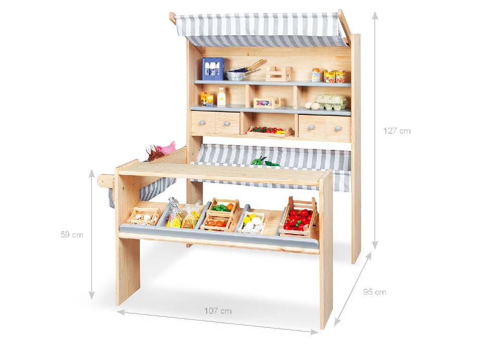 Pinolino Marktstand 'Lucy', grau Letzte 3 Tage