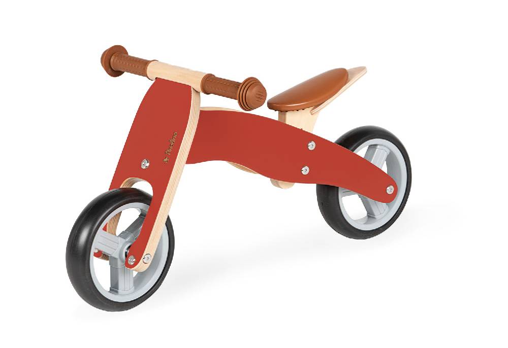 Pinolino Mini-Laufdreirad 'Charlie', rot/natur - Auslaufartikel Großer Ausverkauf