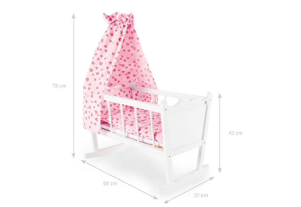 Pinolino Puppenwiege 'Merle' - Auslaufartikel Online Outlet