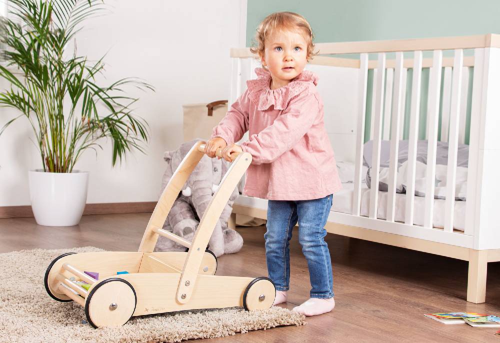 Pinolino Lauflernwagen 'Uli', natur - Auslaufartikel Große Rabatte