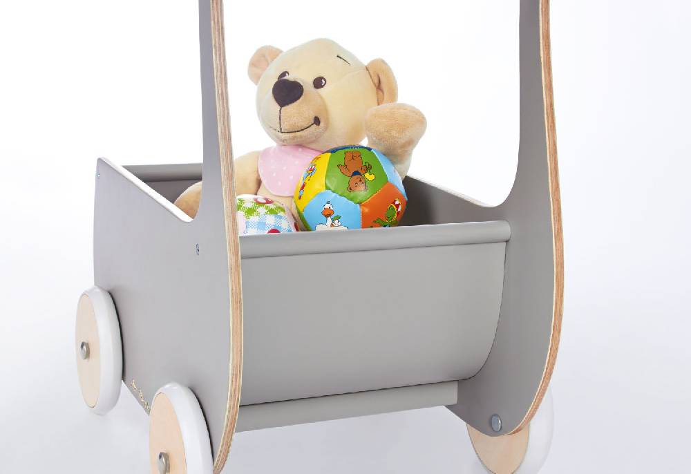 Pinolino Puppenwagen 'Mette', grau - Auslaufartikel Versandkostenfrei