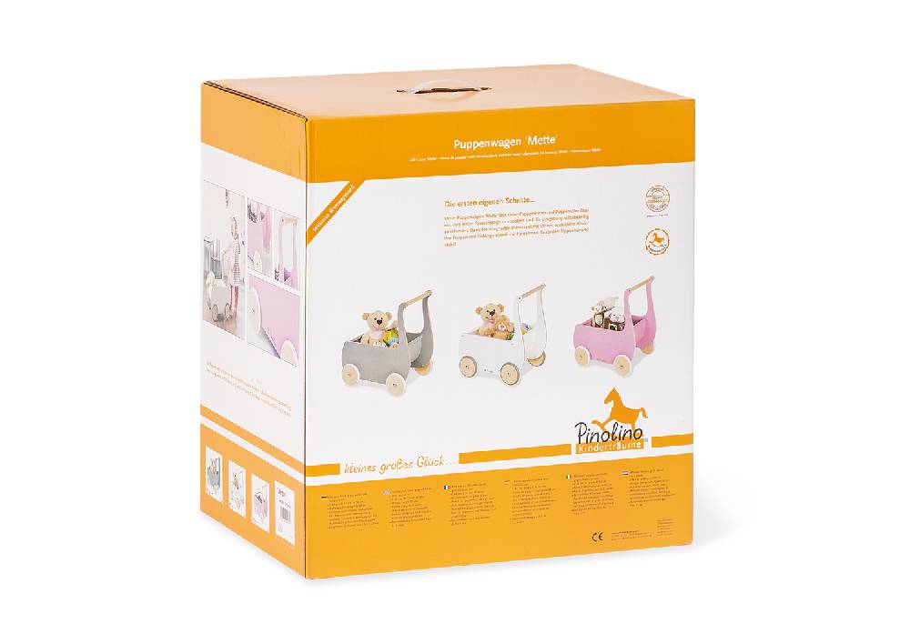 Pinolino Puppenwagen 'Mette', rosa - Auslaufartikel Muttertagsangebot