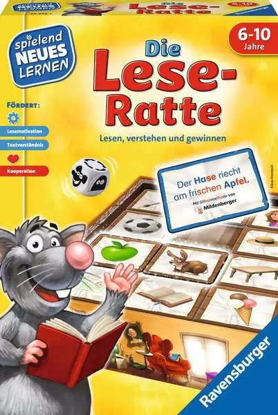 Ravensberger Matratzen Die Lese-Ratte - Kinderspiel ab 6 Jahren Discount Store für neue Produkte