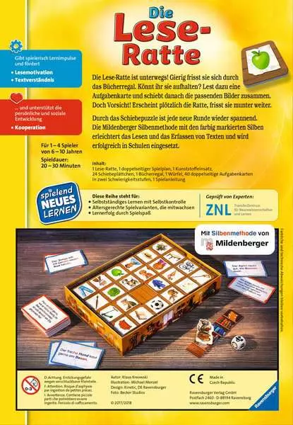 Ravensberger Matratzen Die Lese-Ratte - Kinderspiel ab 6 Jahren Discount Store für neue Produkte