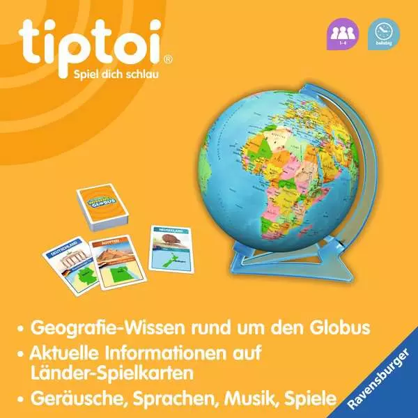 Ravensberger Matratzen tiptoi® Der interaktive Wissens-Globus Kostenloser Versand international