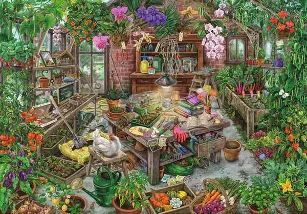 Ravensberger Matratzen Puzzle 368 Teile - Im Gewächshaus Valentinstagsangebot