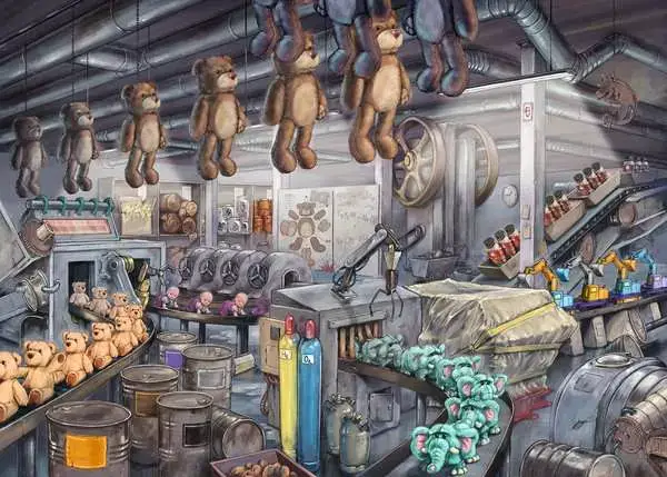 Ravensberger Matratzen Puzzle 368 Teile - In der Spielzeugfabrik Jubiläumsangebot