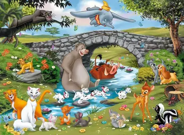Ravensberger Matratzen Kinderpuzzle ab 6 Jahren - Die Familie der Animal Friends - 100 Teile Lagerräumung