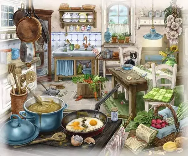Ravensberger Matratzen Puzzle 99 Teile - Im Gutshaus Küche Blitzangebot