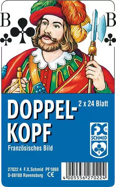 Ravensberger Matratzen Doppelkopf, Französisches Bild, in Klarsicht-Box - Kartenspiel ab 8 Jahren Neuheiten