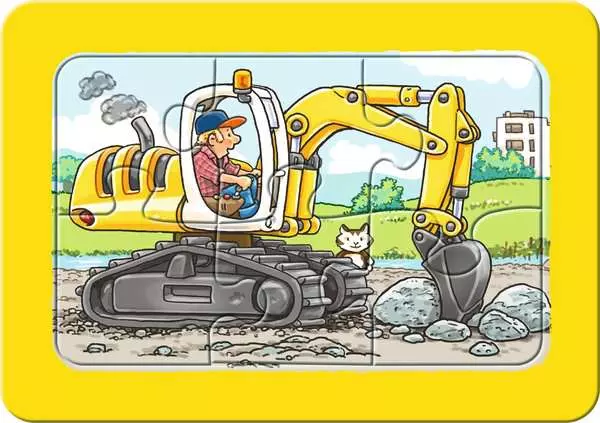 Ravensberger Matratzen Kinderpuzzle ab 2 Jahren - Bagger, Traktor und Kipplader - 6 Teile JETZT KAUFEN