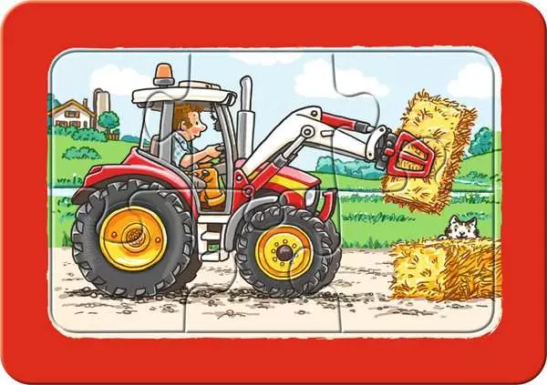 Ravensberger Matratzen Kinderpuzzle ab 2 Jahren - Bagger, Traktor und Kipplader - 6 Teile JETZT KAUFEN