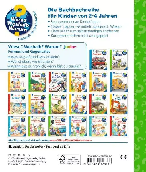 Ravensberger Matratzen Ravensburger Wieso? Weshalb? Warum? junior, Band 31: Formen und Gegensätze Speichern exportieren