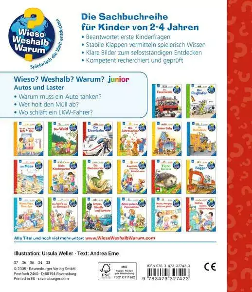 Ravensberger Matratzen Ravensburger Wieso? Weshalb? Warum? junior, Band 11: Autos und Laster Limitierter Zeitrabatt