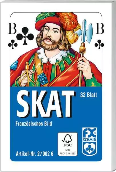 Ravensberger Matratzen Klassisches Skatspiel, Französisches Bild, 32 Karten in der Faltschachtel - Kartenspiel ab 8 Jahren Zeitlich begrenztes Angebot
