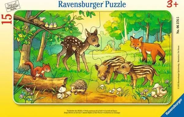 Ravensberger Matratzen Kinderpuzzle ab 3 Jahren - Tierkinder des Waldes - 15 Teile VIP-Rabatte
