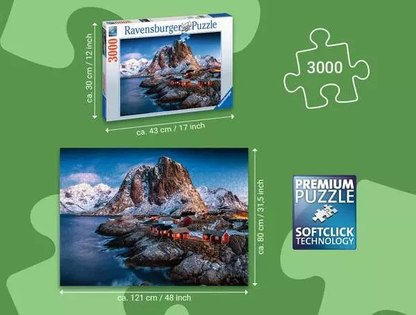 Ravensberger Matratzen Puzzle 3000 Teile - Hamnoy, Lofoten Super Sparpreis