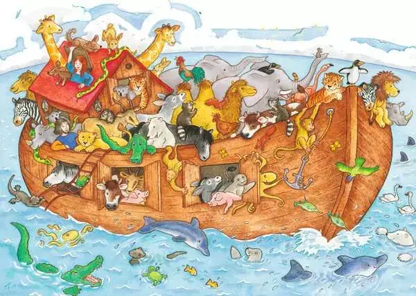Ravensberger Matratzen Kinderpuzzle ab 4 Jahren - Die große Arche Noah - 48 Teile Kostenlose Rückgabe