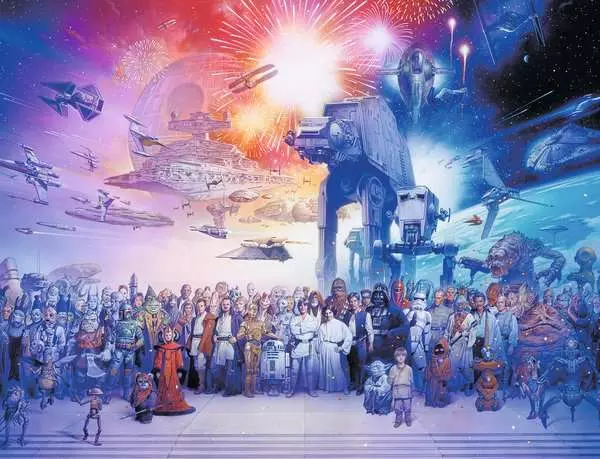 Ravensberger Matratzen Puzzle 2000 Teile - Star Wars Universum Sonderangebot der Fabrik