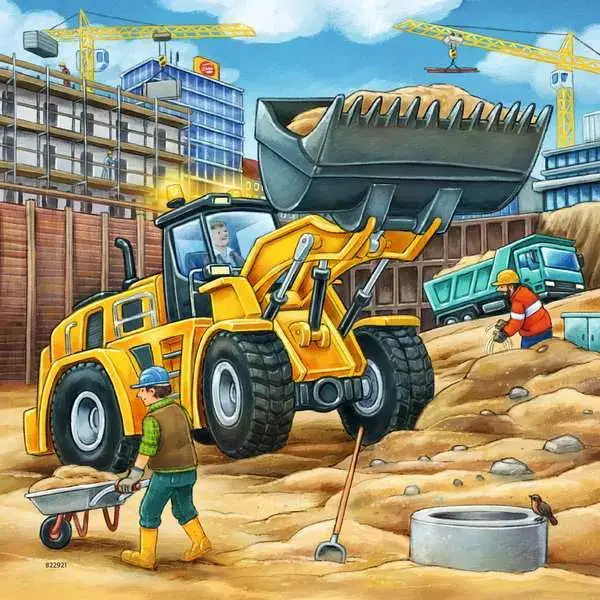 Ravensberger Matratzen Kinderpuzzle ab 5 Jahren - Große Baufahrzeuge - 49 Teile Vierteljährliche Förderung