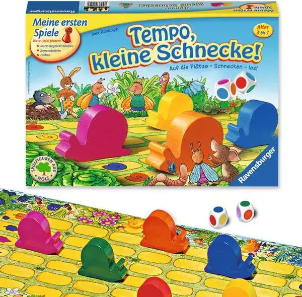 Ravensberger Matratzen Tempo, kleine Schnecke! - Kinderspiel ab 3 Jahren Kostenloser Versand international