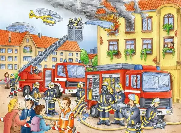 Ravensberger Matratzen Kinderpuzzle ab 6 Jahren - Unsere Feuerwehr - 100 Teile Fabrikladen