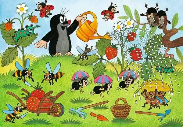 Ravensberger Matratzen Kinderpuzzle ab 4 Jahren - Der Maulwurf im Garten - 24 Teile Saisonschlussverkauf
