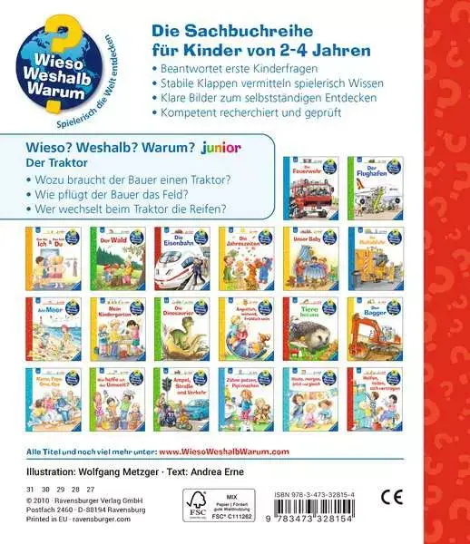 Ravensberger Matratzen Ravensburger Wieso? Weshalb? Warum? junior, Band 34: Der Traktor Vatertagsangebot