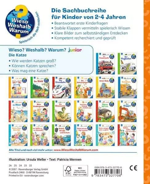 Ravensberger Matratzen Ravensburger Wieso? Weshalb? Warum? junior, Band 21: Die Katze Online Outlet