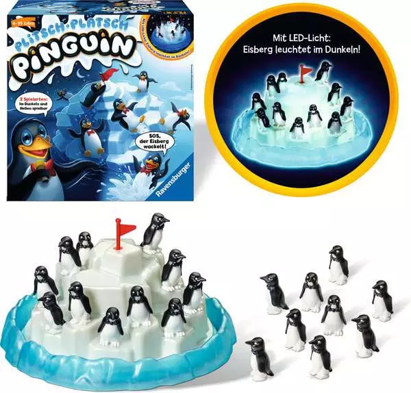 Ravensberger Matratzen Plitsch - Platsch Pinguin - Kinderspiel ab 4 Jahren Blitzangebot