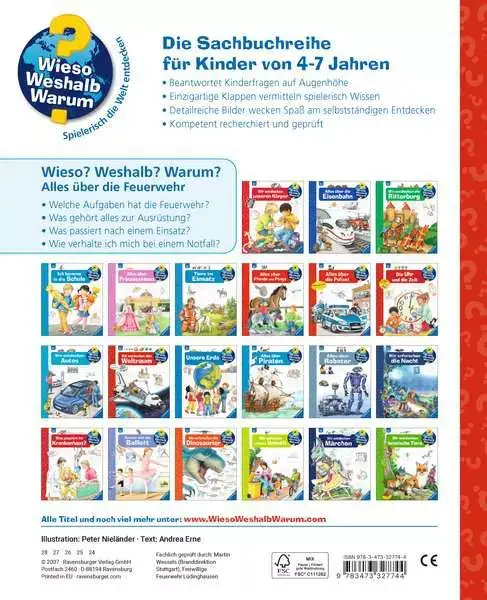 Ravensberger Matratzen Ravensburger Wieso? Weshalb? Warum?, Band 2: Alles über die Feuerwehr Tägliche Deals