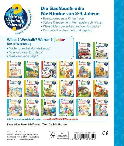 Ravensberger Matratzen Ravensburger Wieso? Weshalb? Warum? junior, Band 40: Unser Werkzeug Begrenzte Freigabe