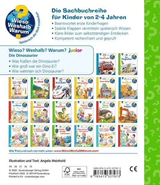 Ravensberger Matratzen Ravensburger Wieso? Weshalb? Warum? junior, Band 25: Die Dinosaurier JETZT KAUFEN