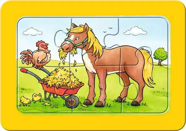 Ravensberger Matratzen Kinderpuzzle ab 2 Jahren - Gute Tierfreunde - 6 Teile Vierteljährliche Förderung