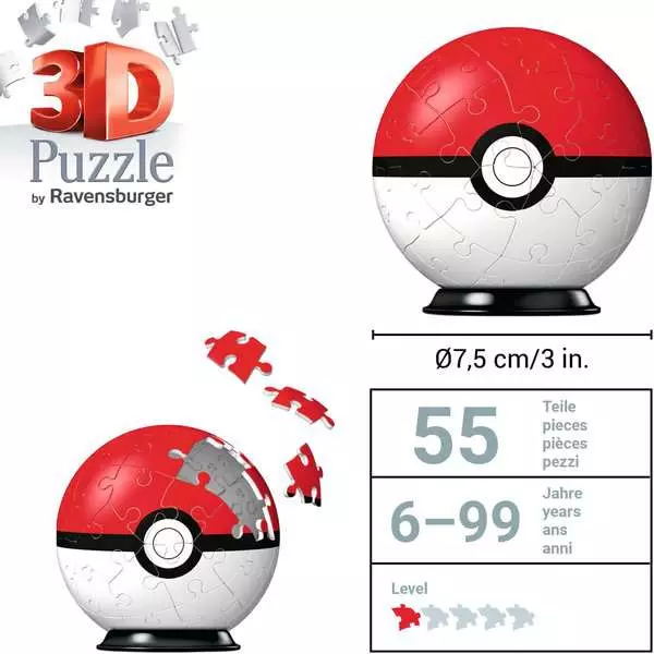 Ravensberger Matratzen 3D Puzzle Ball Pokémon Pokéball Super Rabatt