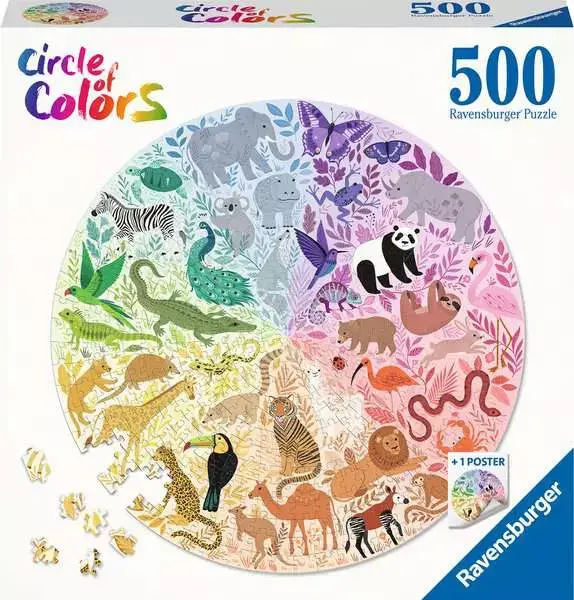 Ravensberger Matratzen Puzzle 500 Teile - Circle of Colors - Animals Ravensberger Matratzen Puzzle 500 Teile - Circle of Colors - Animals