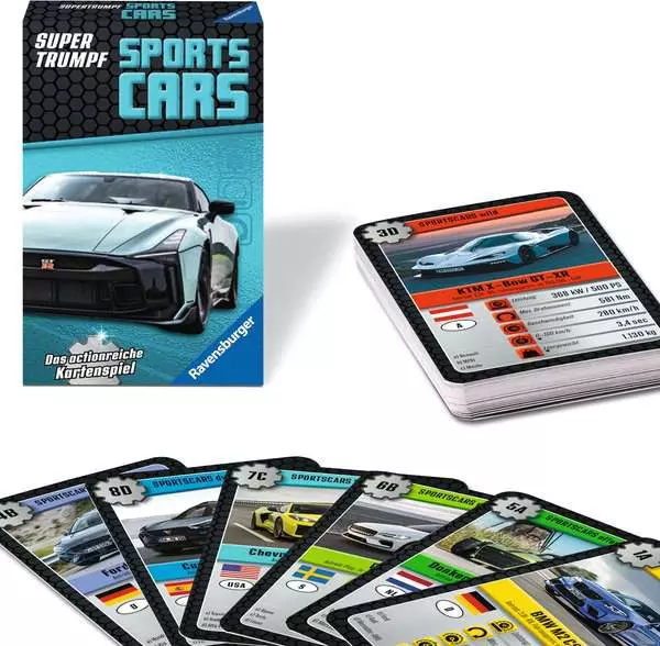 Ravensberger Matratzen Sports-Cars - Kartenspiel ab 7 Jahren Saisonschlussverkauf