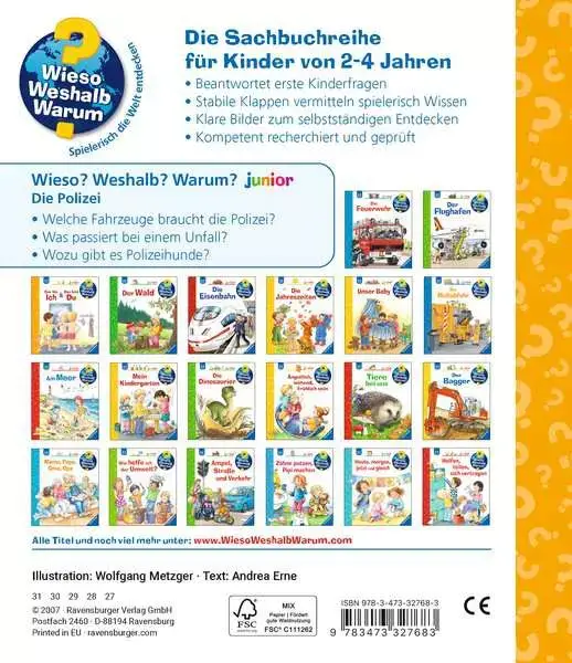 Ravensberger Matratzen Ravensburger Wieso? Weshalb? Warum? junior, Band 18: Die Polizei Räumungsverkauf