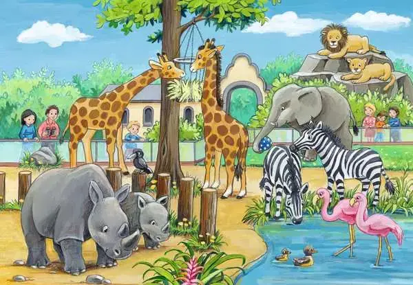 Ravensberger Matratzen Kinderpuzzle ab 4 Jahren - Willkommen im Zoo - 24 Teile Letzte 2 Tage