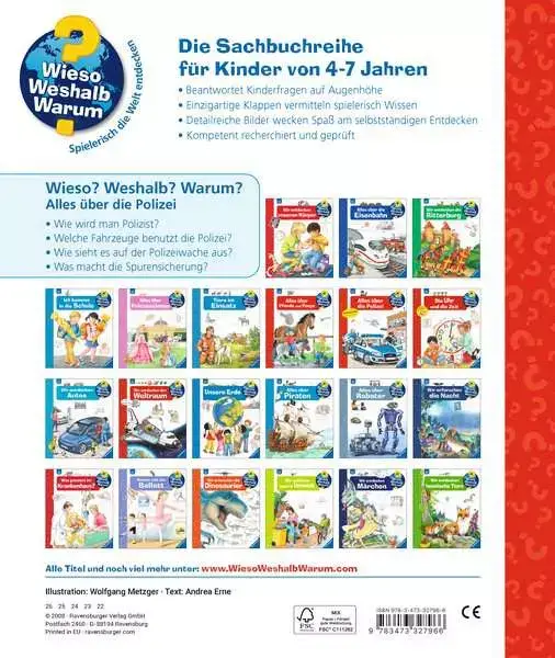 Ravensberger Matratzen Ravensburger Wieso? Weshalb? Warum?, Band 22: Alles über die Polizei Fabrikladen
